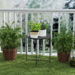 Садовый журнальный столик Outsunny 84G-698V00BK (Black) Thumb