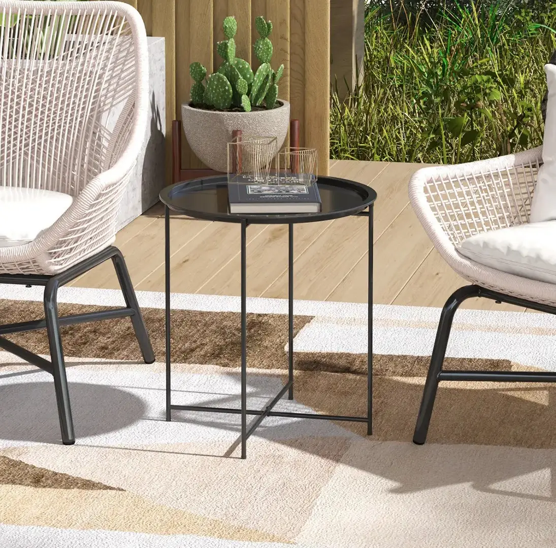 Садовый журнальный столик Outsunny 84G-698V00BK (Black)