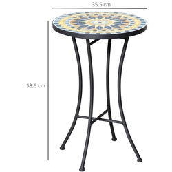 Стол Outsunny 84B-885 (Black/Multicolor) Thumb