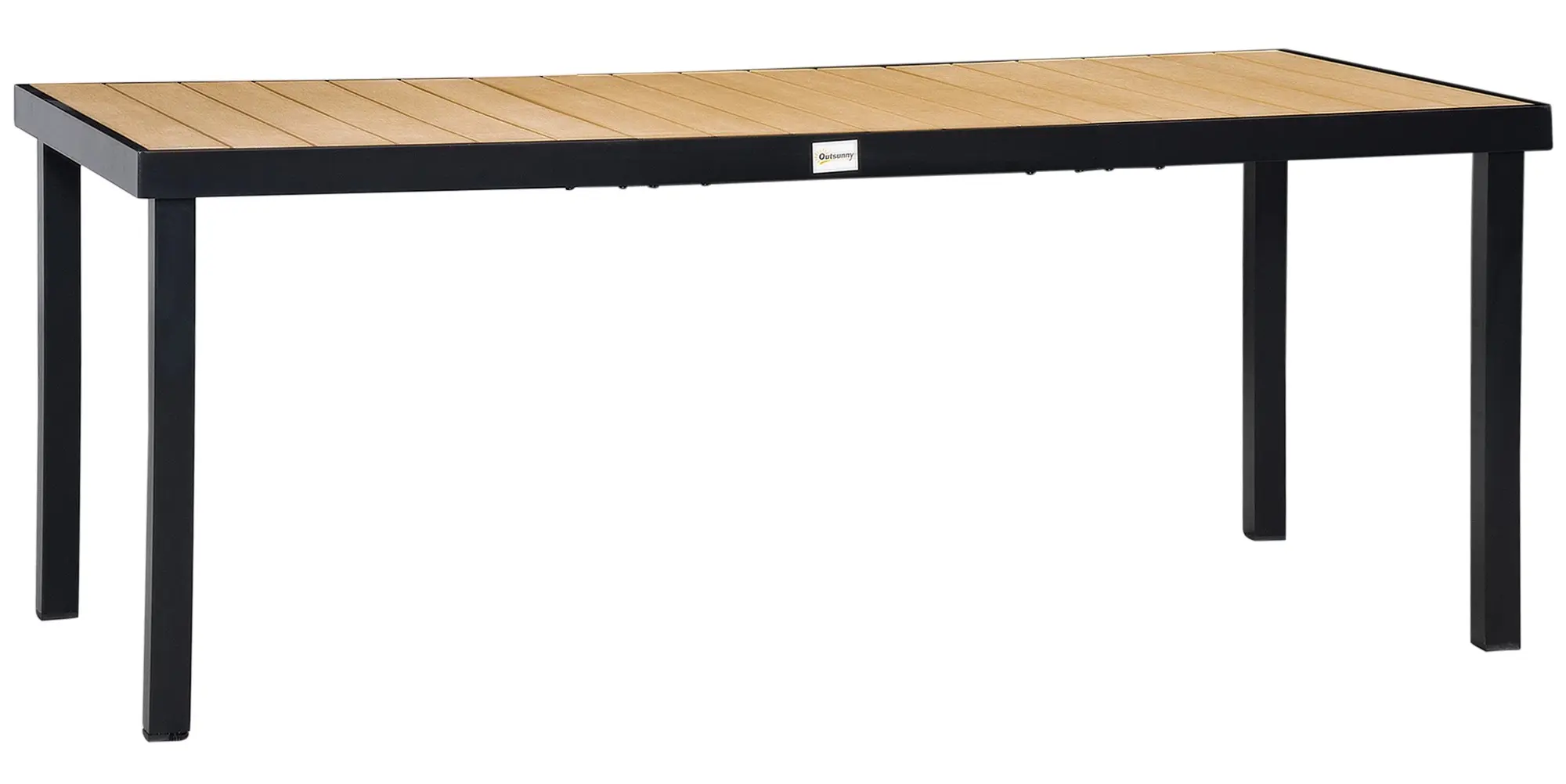 Masa Outsunny 84B-915ND (Black/Wood)