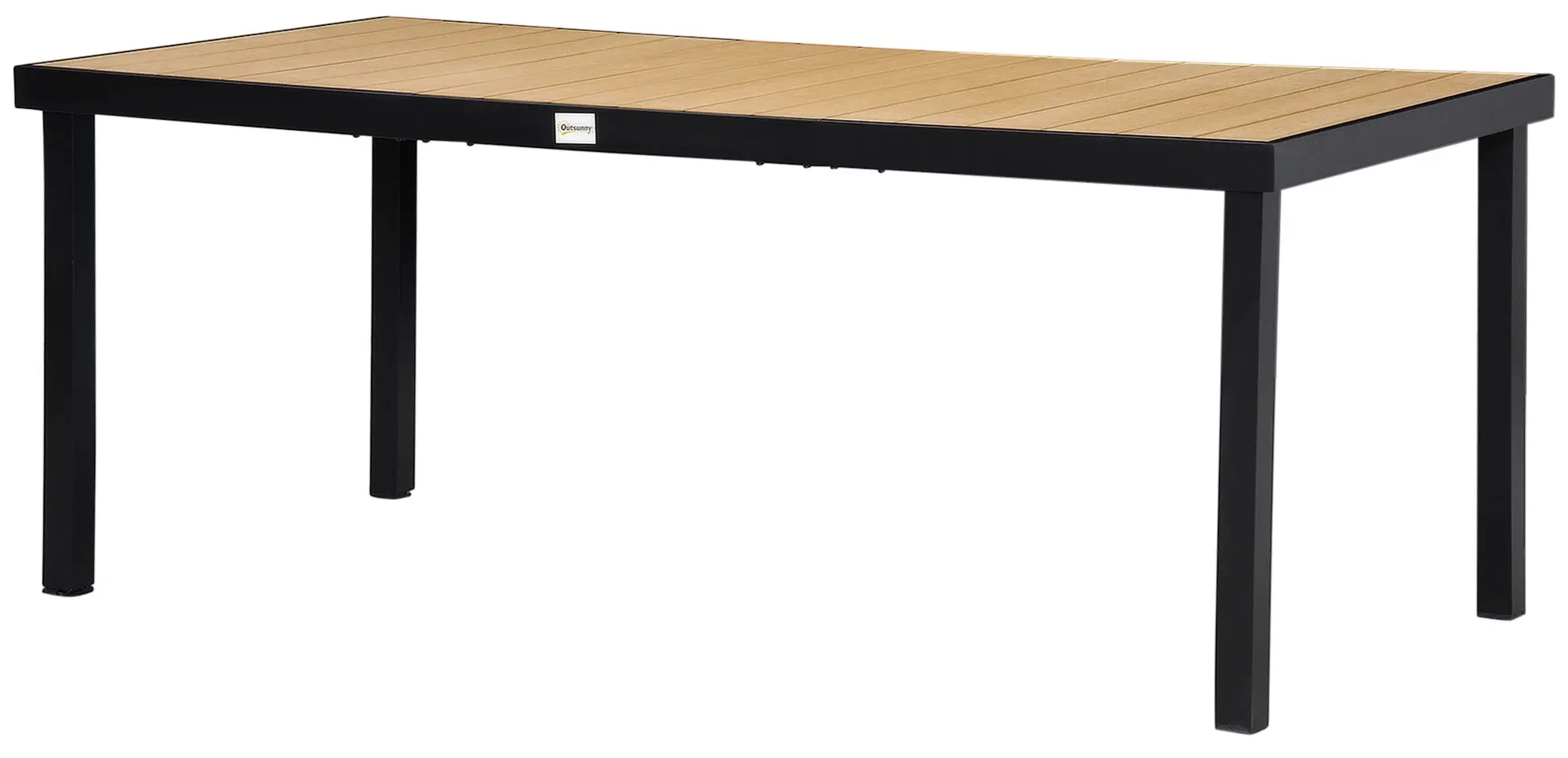 Masa Outsunny 84B-915ND (Black/Wood)