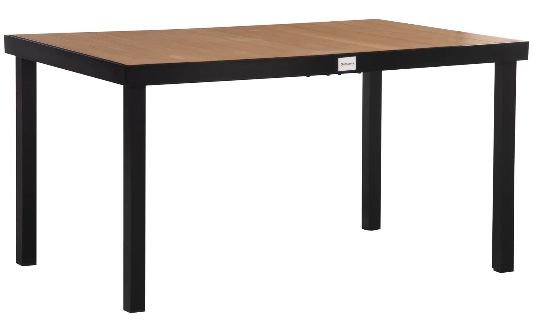 Masa Outsunny 84B-917ND (Black/Wood)