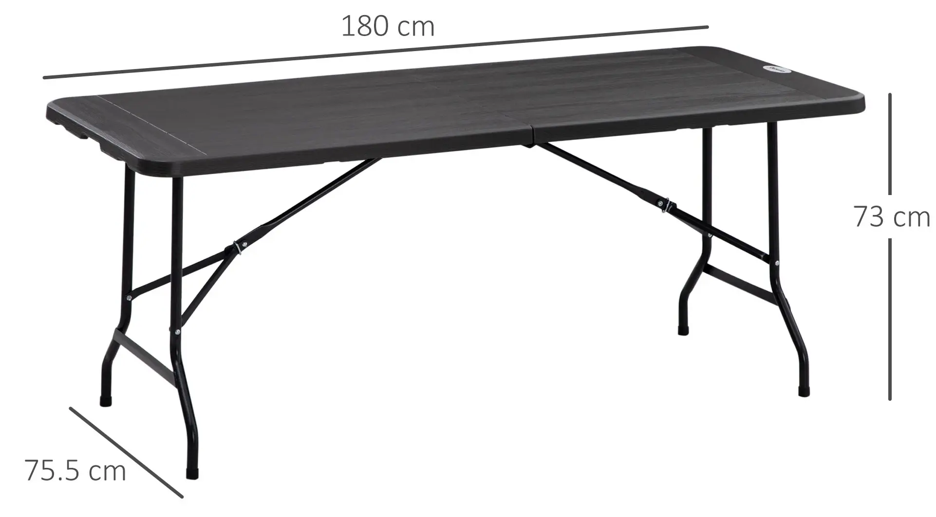 Masa Outsunny 84G-004V00CG (Dark Grey)