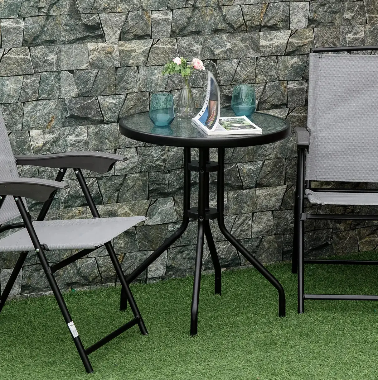 Стол садовый Outsunny 84B-147 (Black) - 7