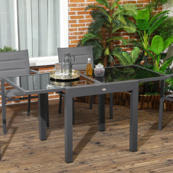 Стол садовый Outsunny 84B-297V00BK (Black)