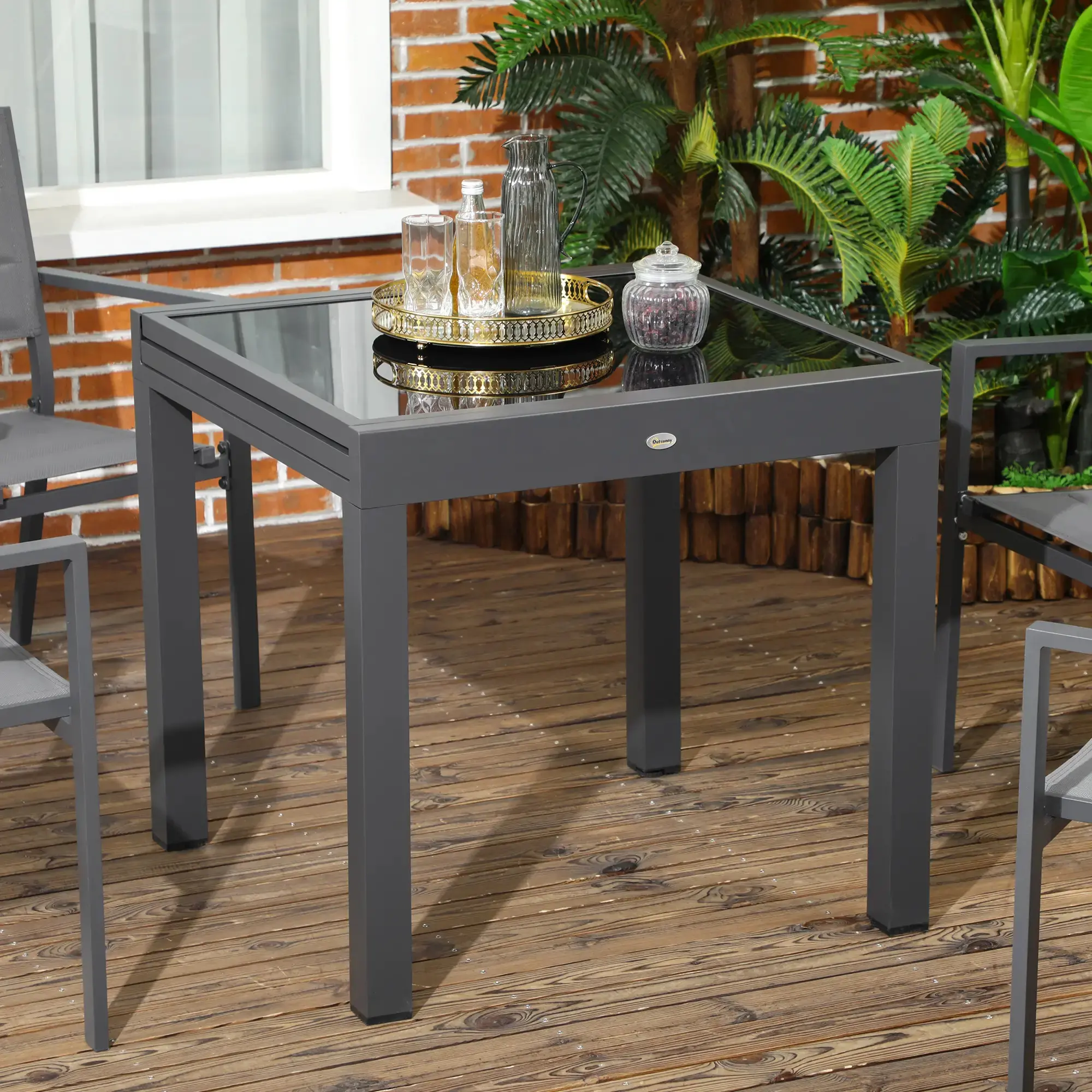 Стол садовый Outsunny 84B-297V00BK (Black) - 7