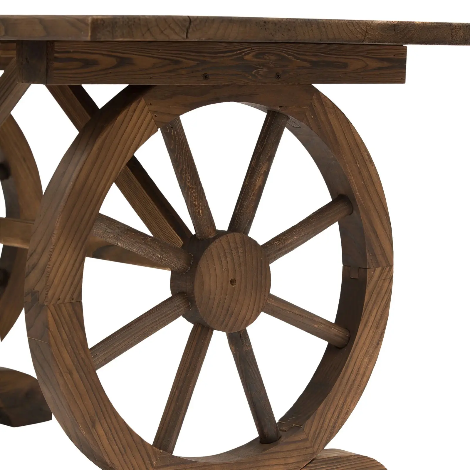 Masa Outsunny 84B-361 (Carbonized Wood) - 8