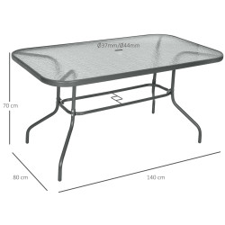 Стол садовый Outsunny 84B-376 (Grey) Thumb