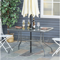 Стол садовый Outsunny 84B-376V01 (Dark Grey)