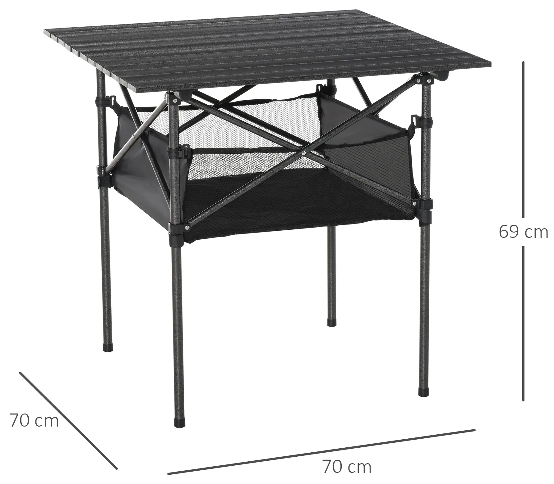 Стол садовый Outsunny 84B-567 (Black) - 3