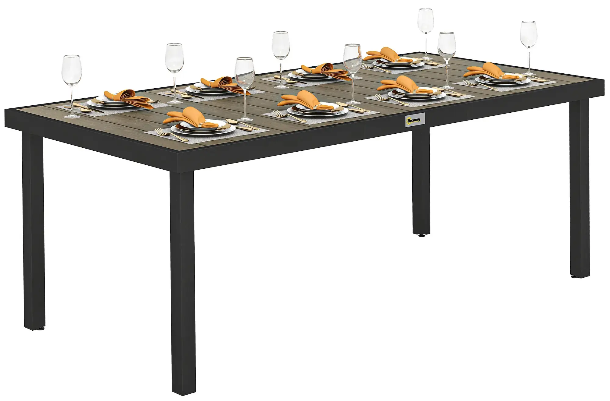 Masa de gradina Outsunny 84B-915V01ND (Brown/Black) - 2