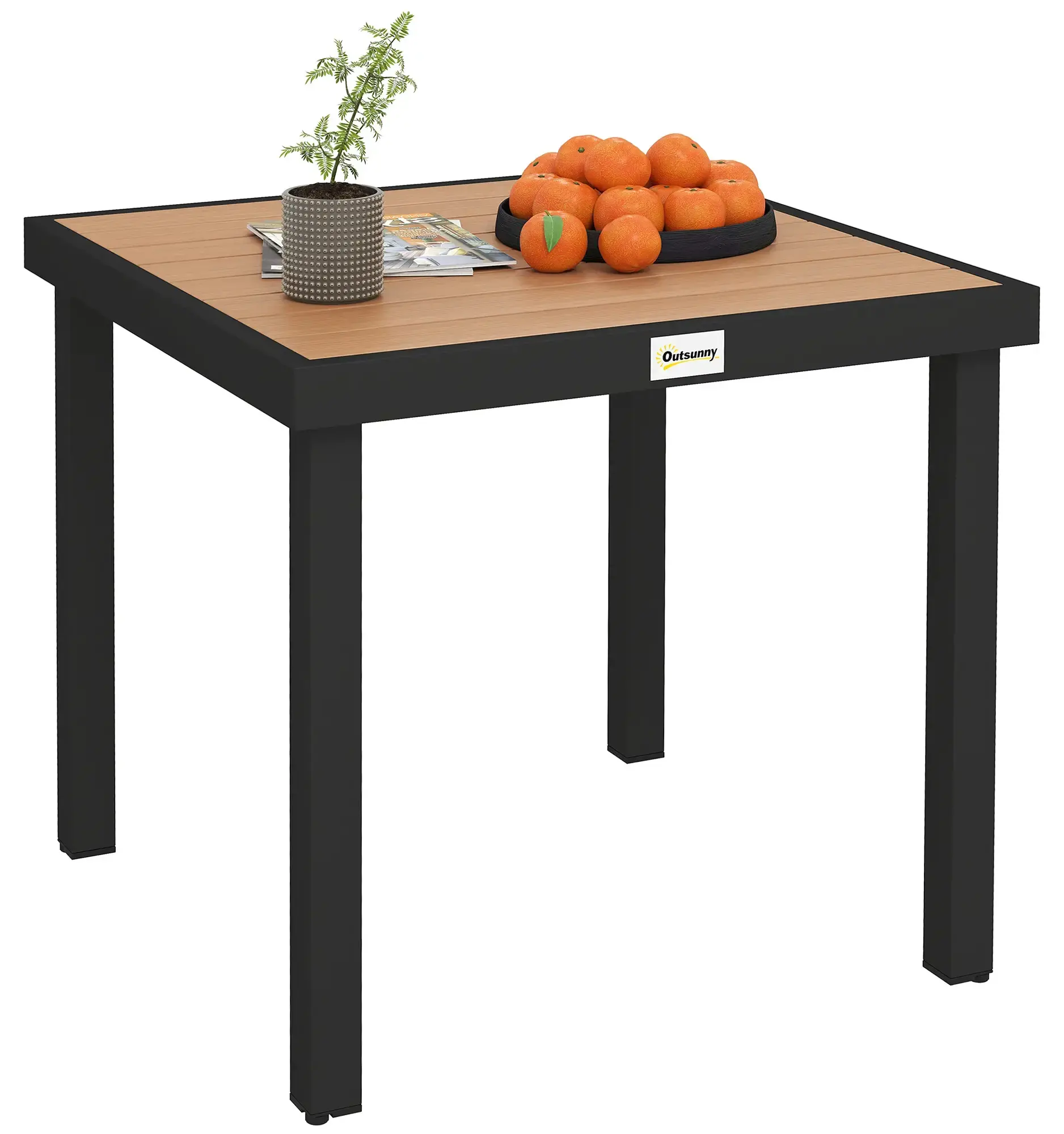 Masa de gradina Outsunny 84B-918ND (Natural/Black) - 2