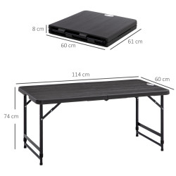 Стол садовый Outsunny 84G-005V00CG (Dark Grey) Thumb