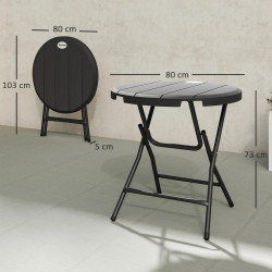 Masa de gradina Outsunny 84G-008V00CG (Dark Grey) Thumb