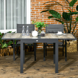 Стол садовый Outsunny 84G-076V00BG (Natural/Grey)