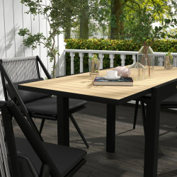 Masa de gradina Outsunny 84G-368V00YL (Natural/Black) Thumb