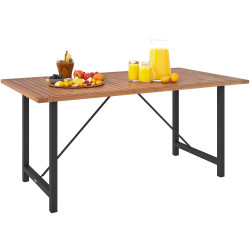 Masa de gradina Outsunny 84G-514V00TK (Teak/Black) Thumb