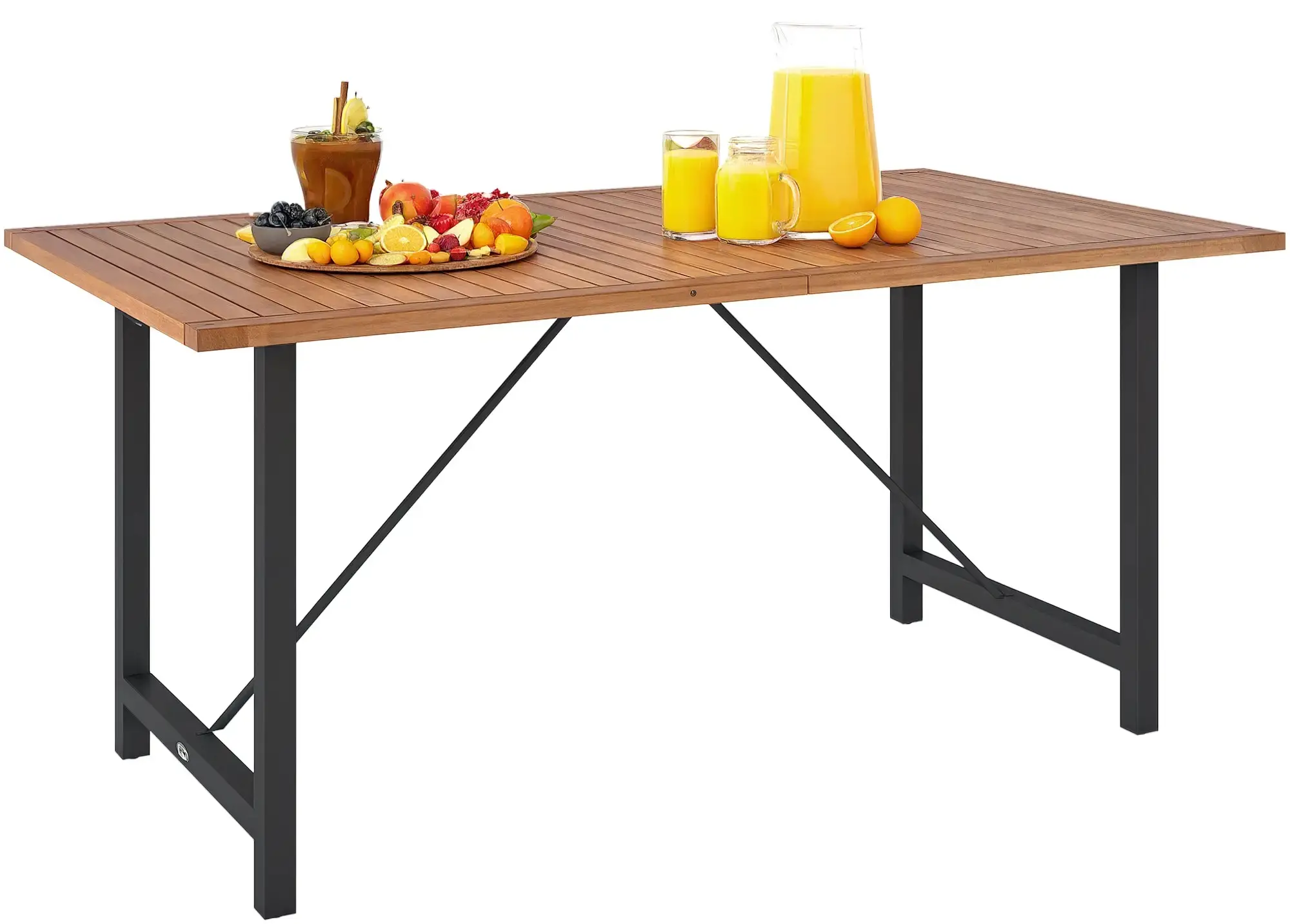 Masa de gradina Outsunny 84G-514V00TK (Teak/Black) - 4