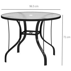 Masa de gradina Outsunny 84G-645V00BK (Black) Thumb
