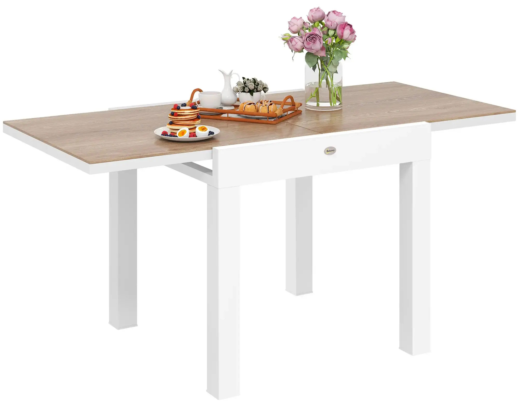 Masa de gradina Outsunny 84G-816V00WT (Natural/White) - 3