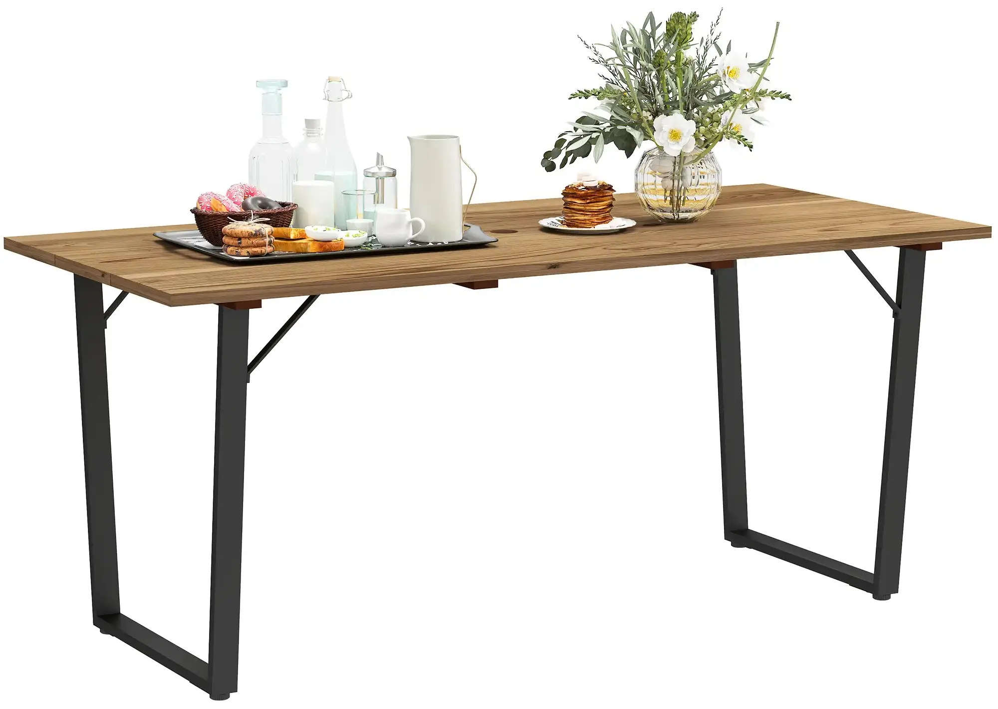 Masa de gradina Outsunny 84G-817V00BN (Brown/Black) - 2