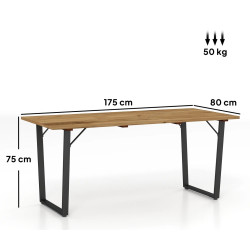 Masa de gradina Outsunny 84G-817V00BN (Brown/Black) Thumb