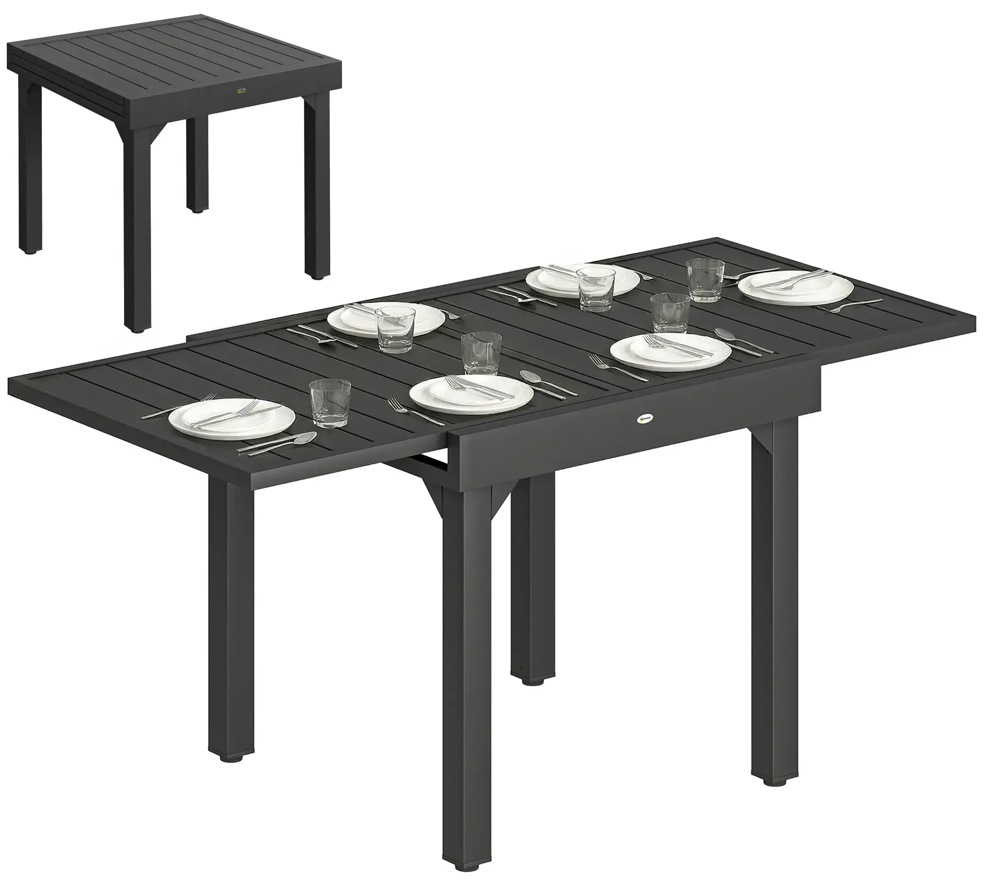 Masa de gradina Outsunny 84G-892V00BK (Black) - 2