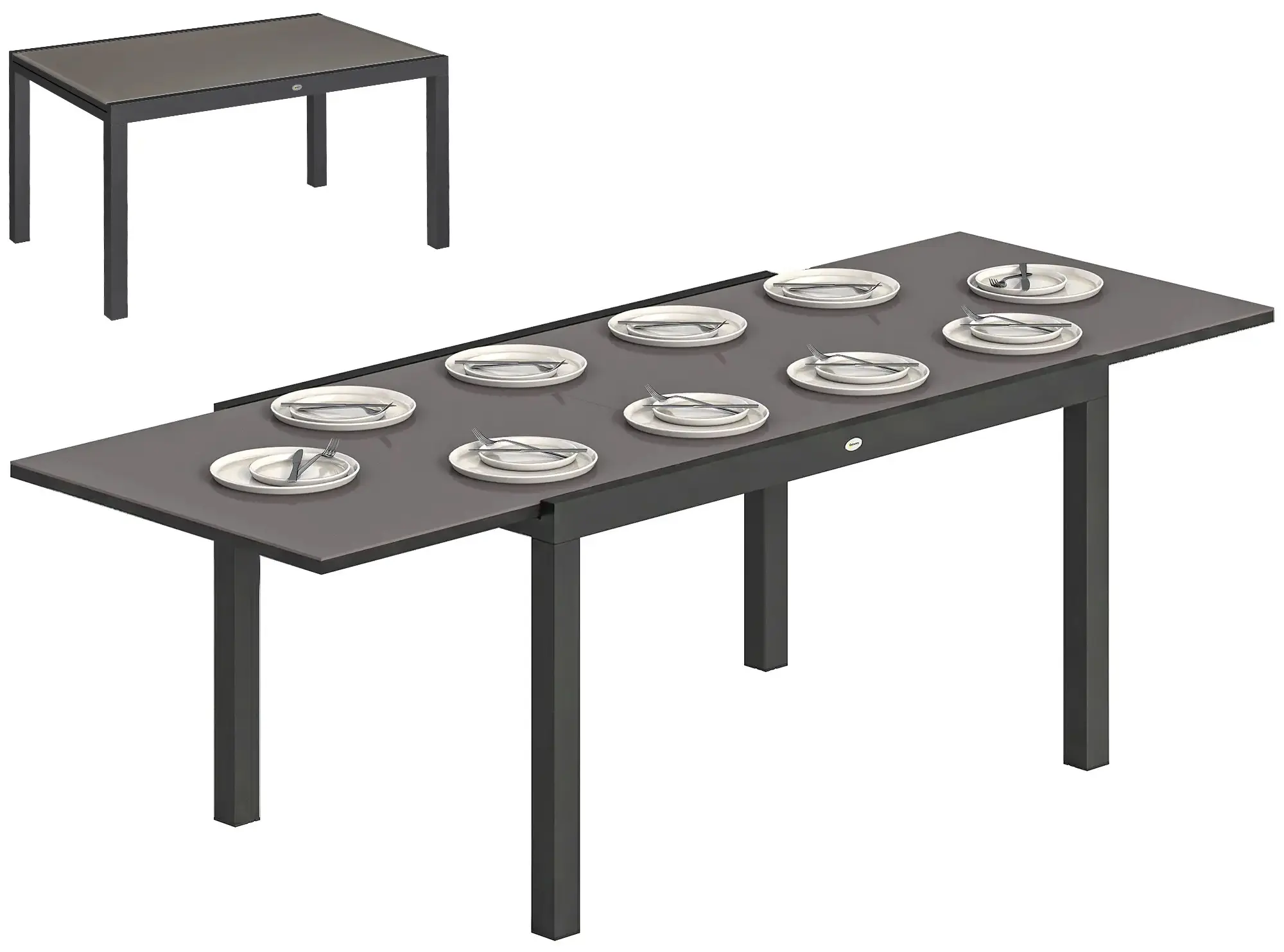 Masa de gradina Outsunny 84K-102V00BK (Black) - 2