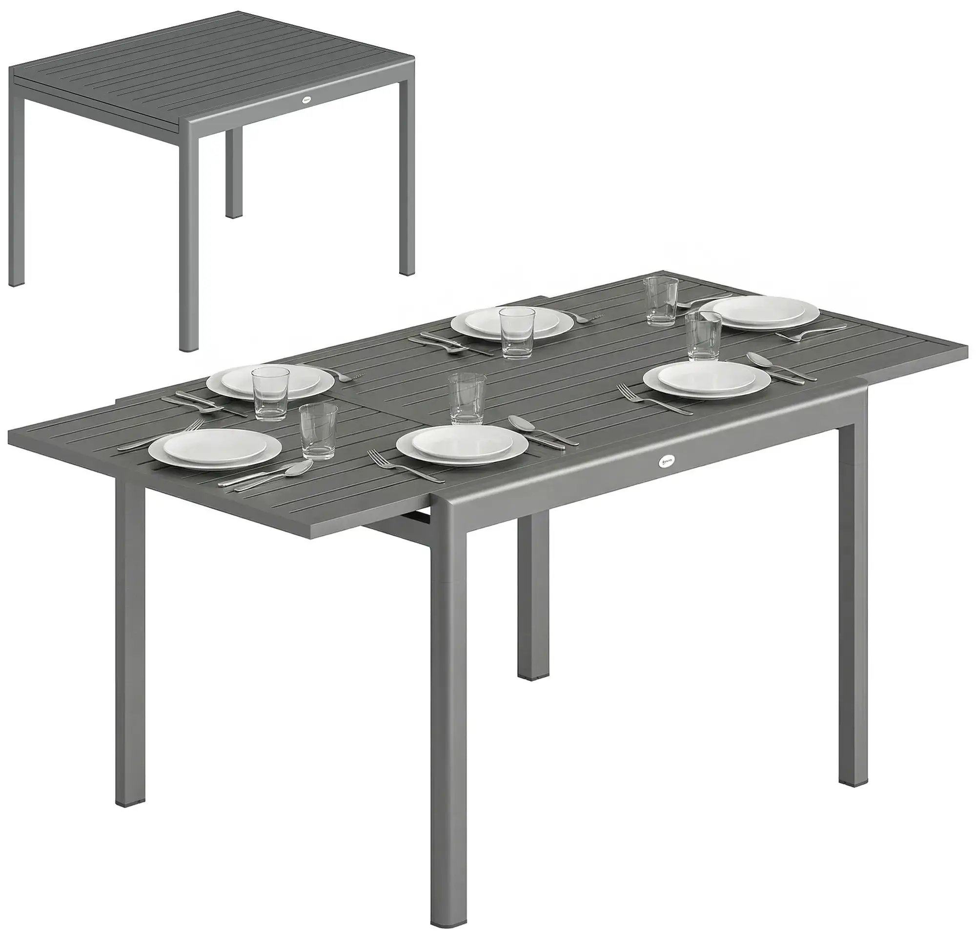 Masa de gradina Outsunny 84K-103V00CG (Grey) - 2