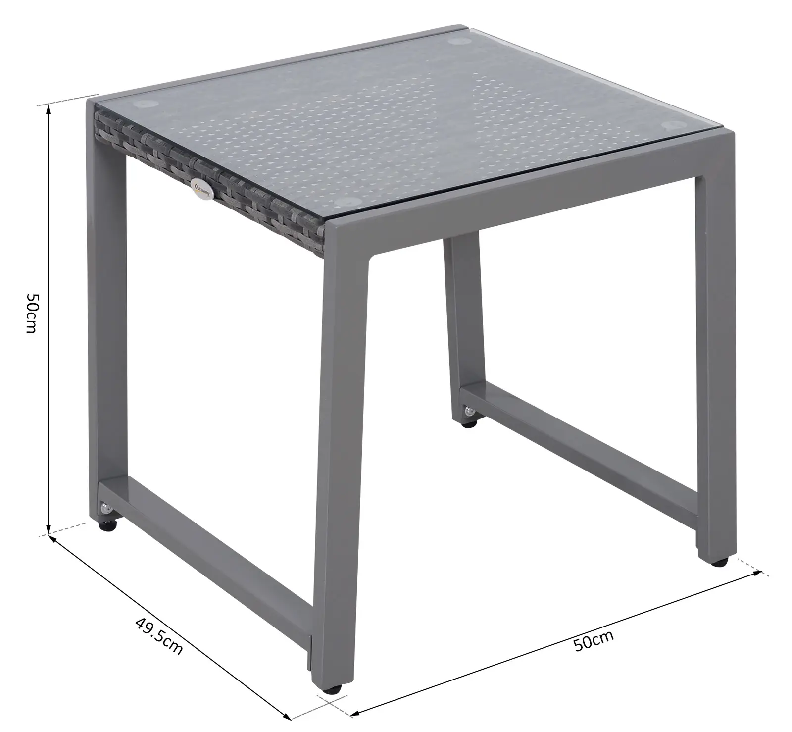 Журнальный столик Outsunny 867-033 (Grey) - 8