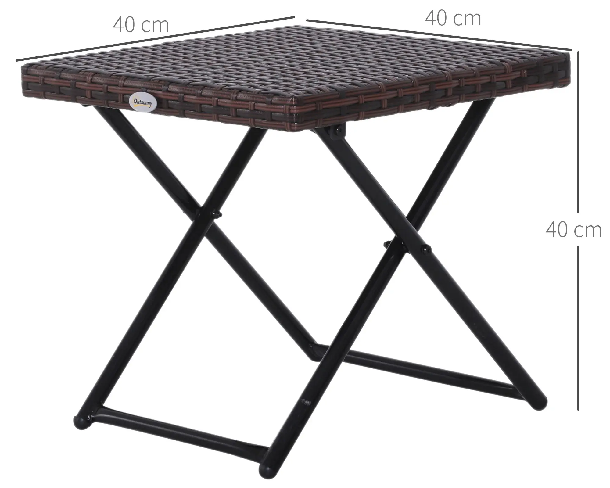 Masa de gradina Outsunny 867-034 (Brown/Black) - 3
