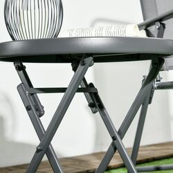 Masa pliabila Outsunny 84G-260V02CG (Dark Grey/White) Thumb