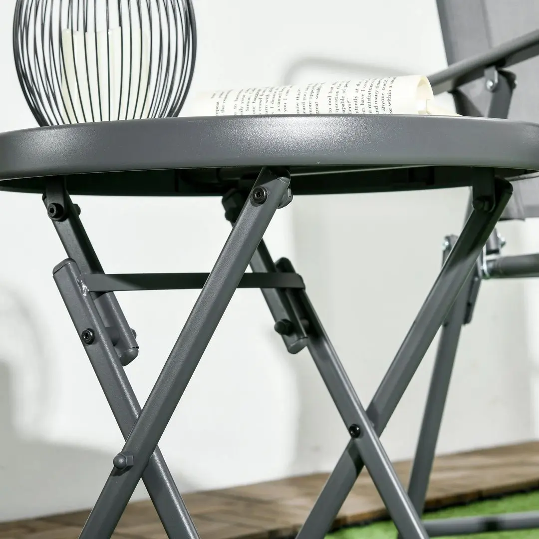 Masa pliabila Outsunny 84G-260V02CG (Dark Grey/White)