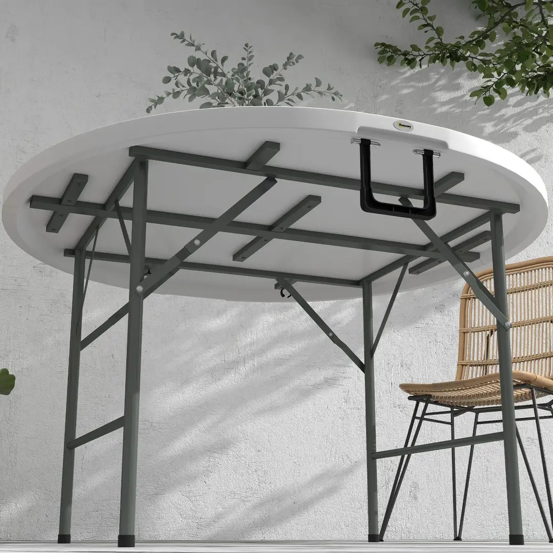 Стол складной Outsunny 84G-288V00WT (White)