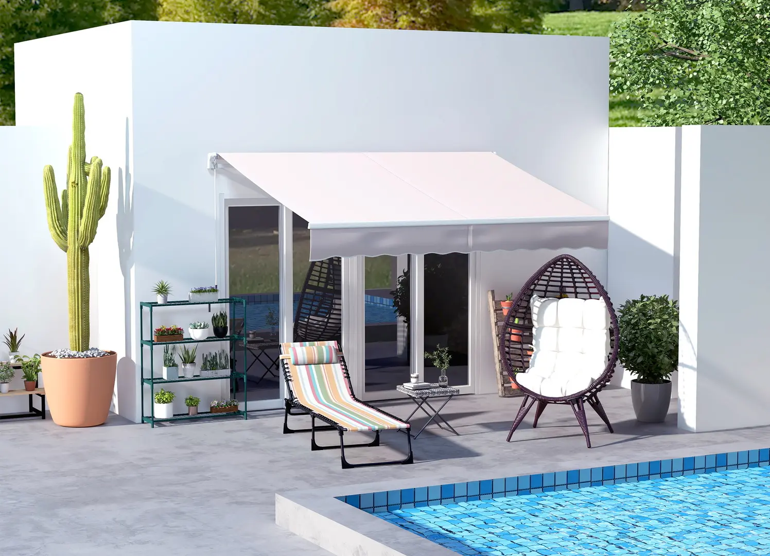 Стол складной Outsunny 867-034GY (Grey)