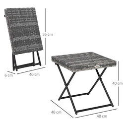 Стол складной Outsunny 867-034GY (Grey) Thumb