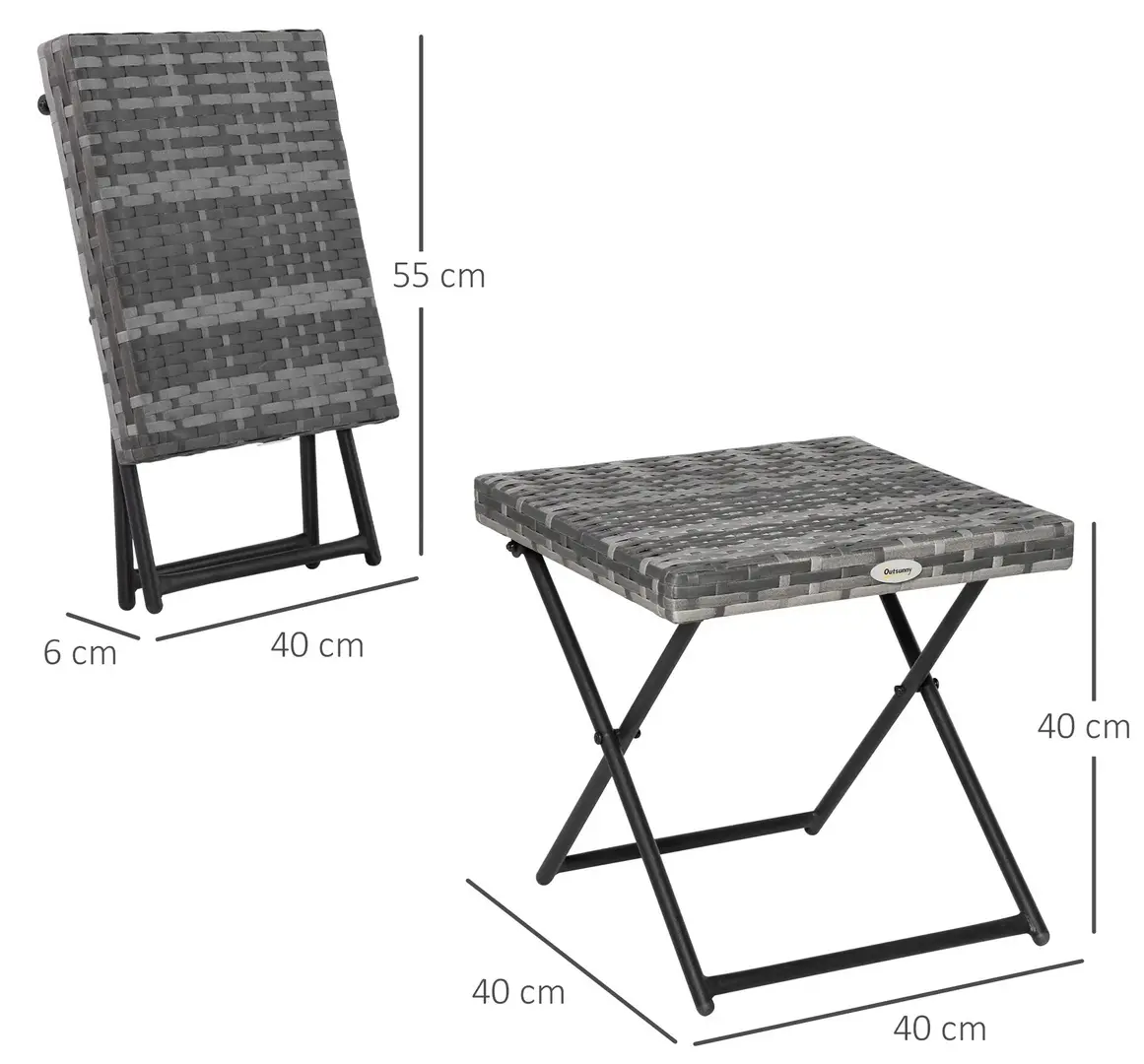 Стол складной Outsunny 867-034GY (Grey)