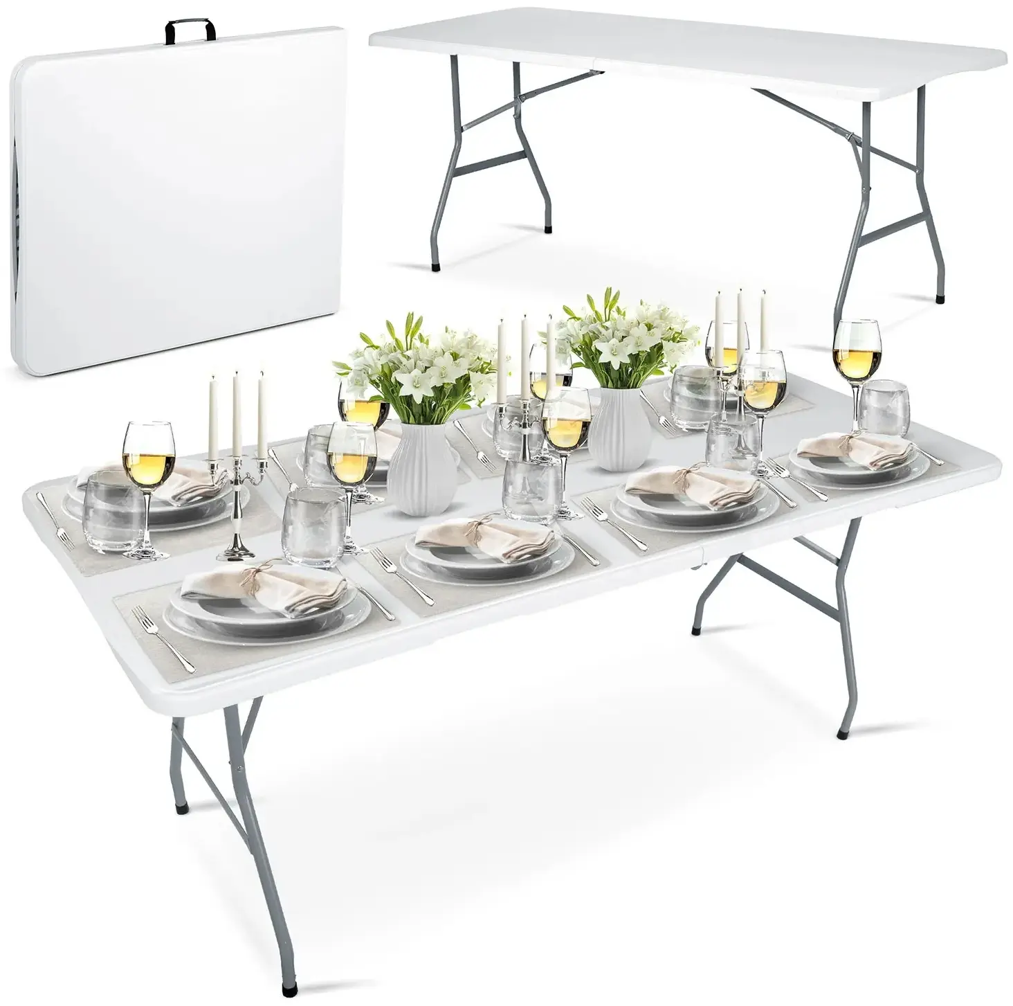 Masa Plonos 440000 (White/Grey) - 6