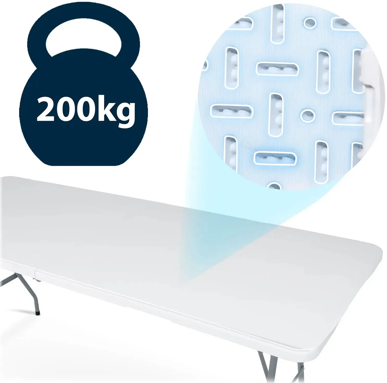 Masa Plonos 440000 (White/Grey) - 7