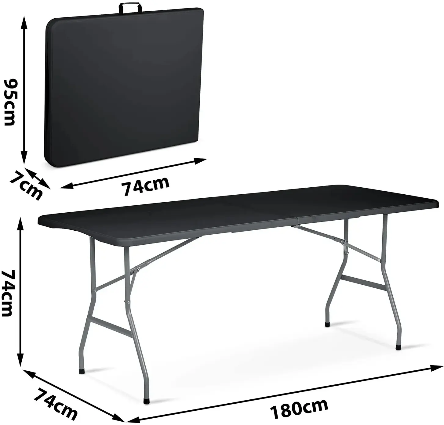 Стол складной Plonos 440001 (Black) - 4