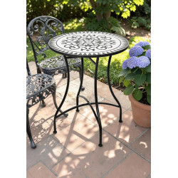 Стол Progarden Bistro Mozaic 55309 (White/Black) Thumb