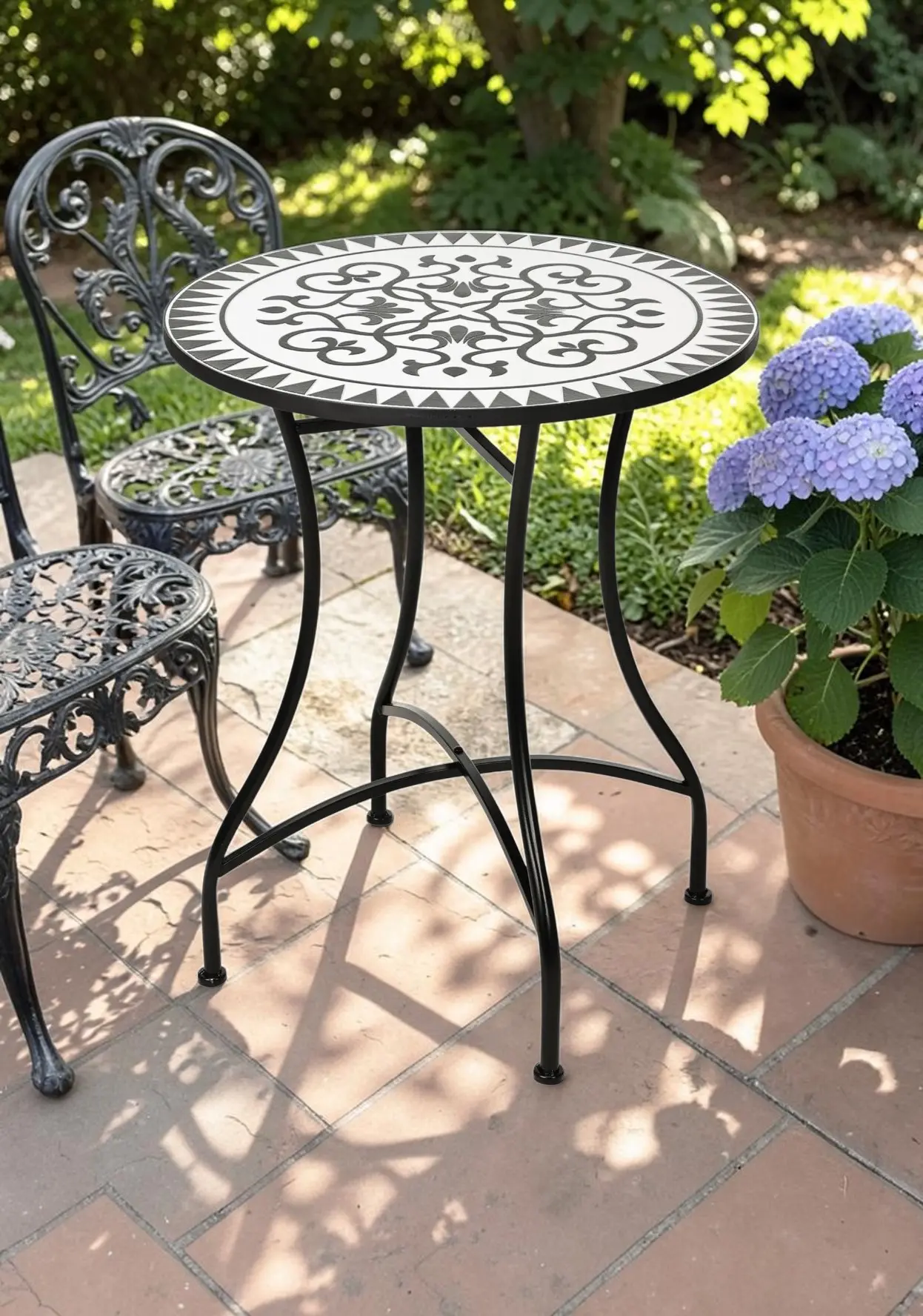 Стол Progarden Bistro Mozaic 55309 (White/Black) - 3