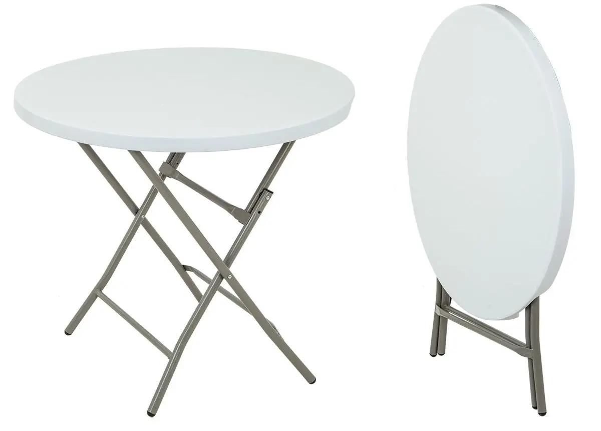 Masa pliabila Saska Garden 1039824 80x74 (White/Silver) - 2