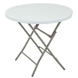 Masa pliabila Saska Garden 1039824 80x74 (White/Silver)