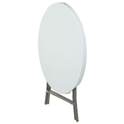 Masa pliabila Saska Garden 1039824 80x74 (White/Silver) Thumb