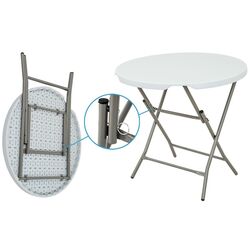 Masa pliabila Saska Garden 1039824 80x74 (White/Silver) Thumb