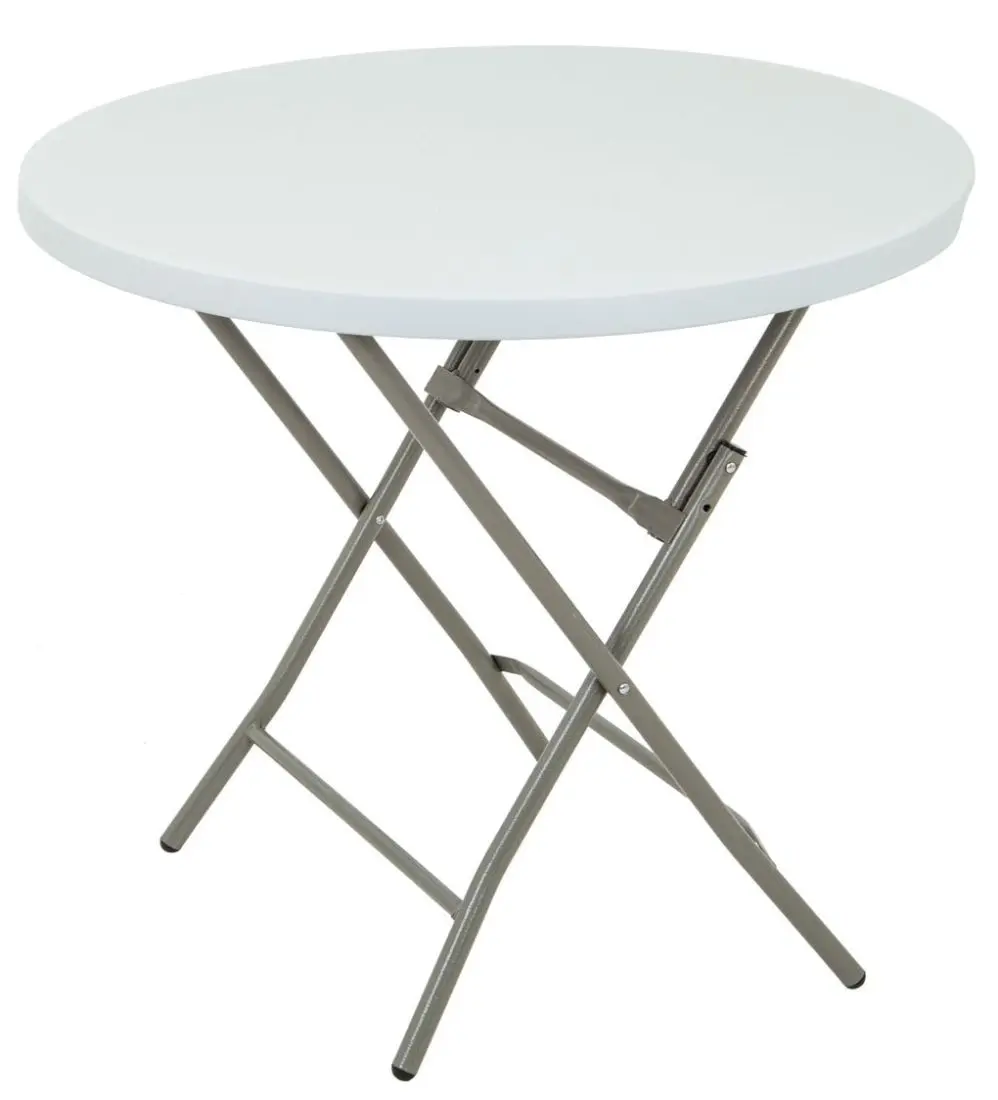 Masa pliabila Saska Garden 1039824 80x74 (White/Silver)