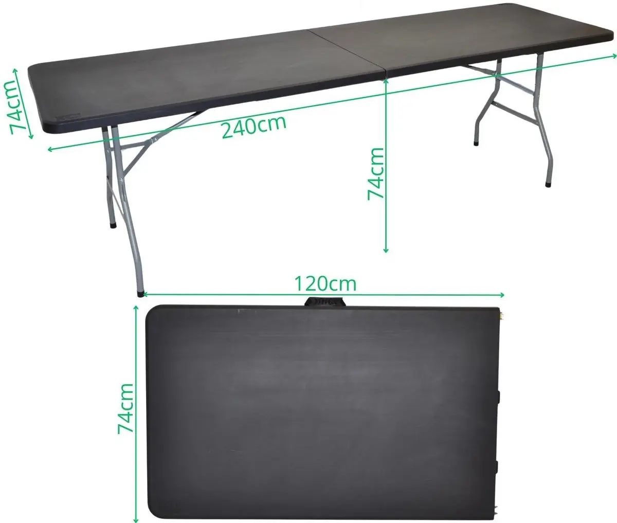 Masa pliabila Saska Garden 1075273 (Black) - 2