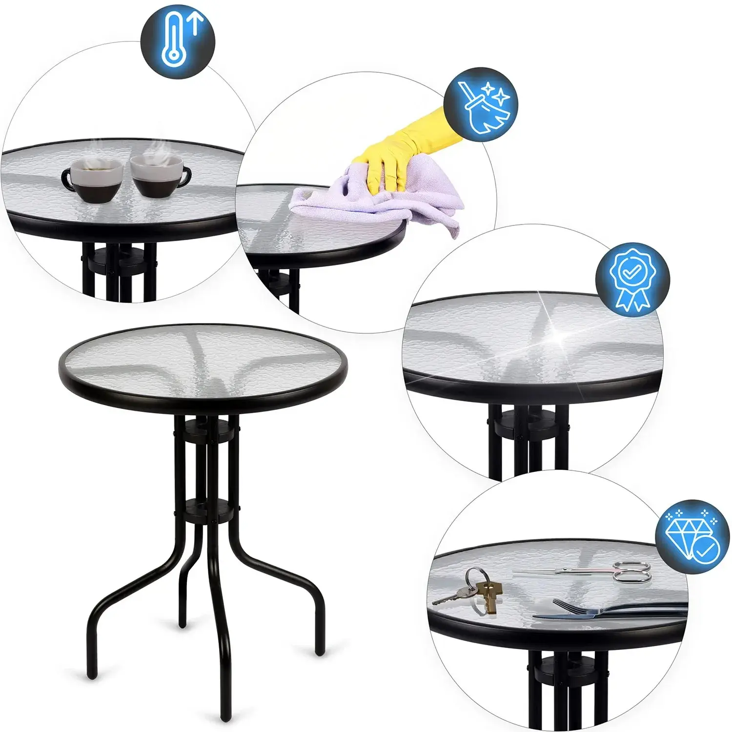 Masa Sofotel SO-981 298100 (Black/Transparent) - 6