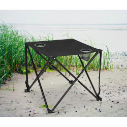 Masa pliabila Springos Compact CS0013 (Black)